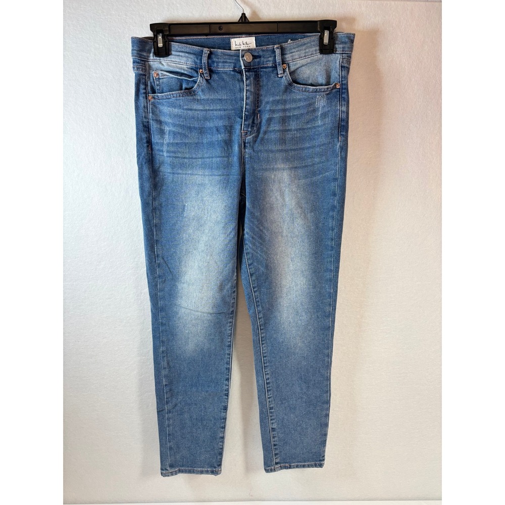 Nicole Miller New York Soho High‎ Rise Skinny Crop Jeans Blue Womens 8